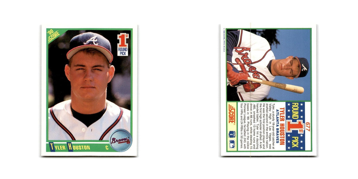 1990 Score Tyler Houston RC Braves #677