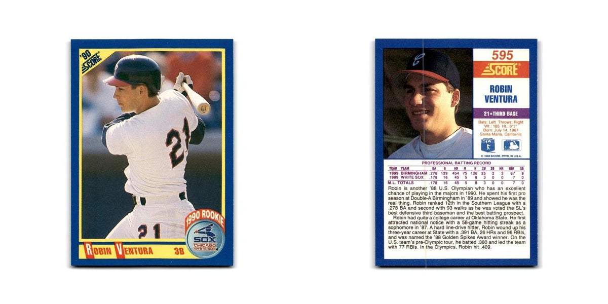 1990 Score Robin Ventura White Sox #595