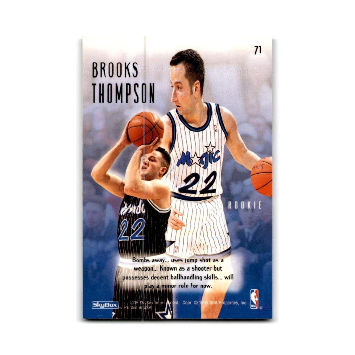 1994 SkyBox E-Motion Brooks Thompson RC Magic #71