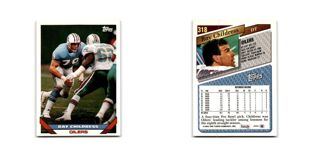 1993 Topps Ray Childress Houston Oilers #318
