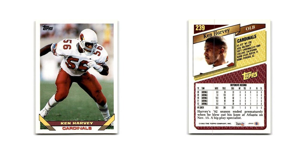 1993 Topps Ken Harvey Phoenix Cardinals #239