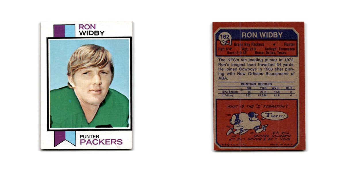 1973 Topps Ron Widby RC Packers #162