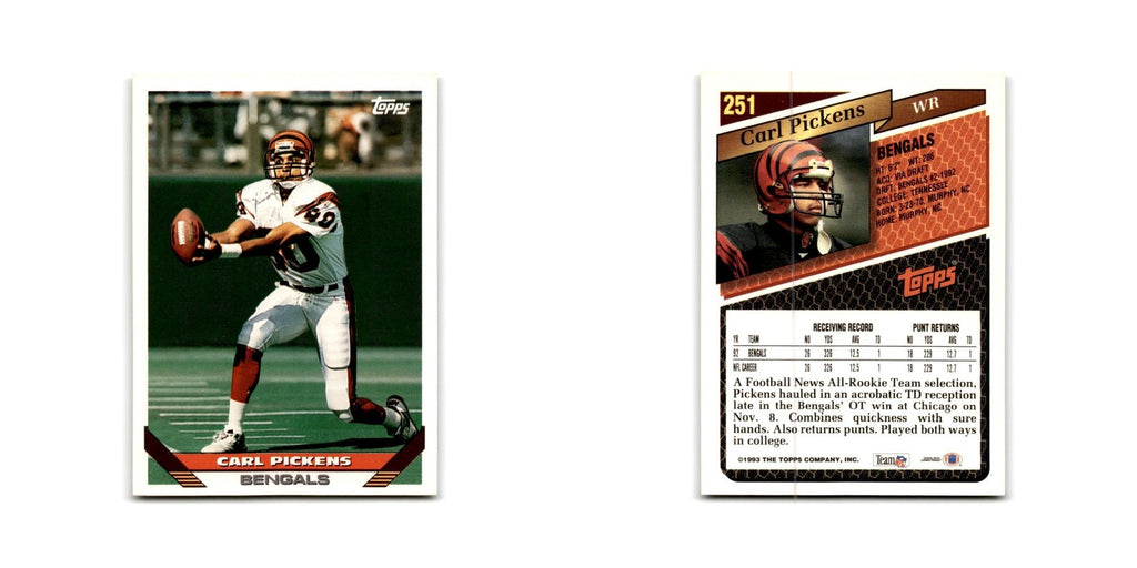 1993 Topps Carl Pickens Bengals #251