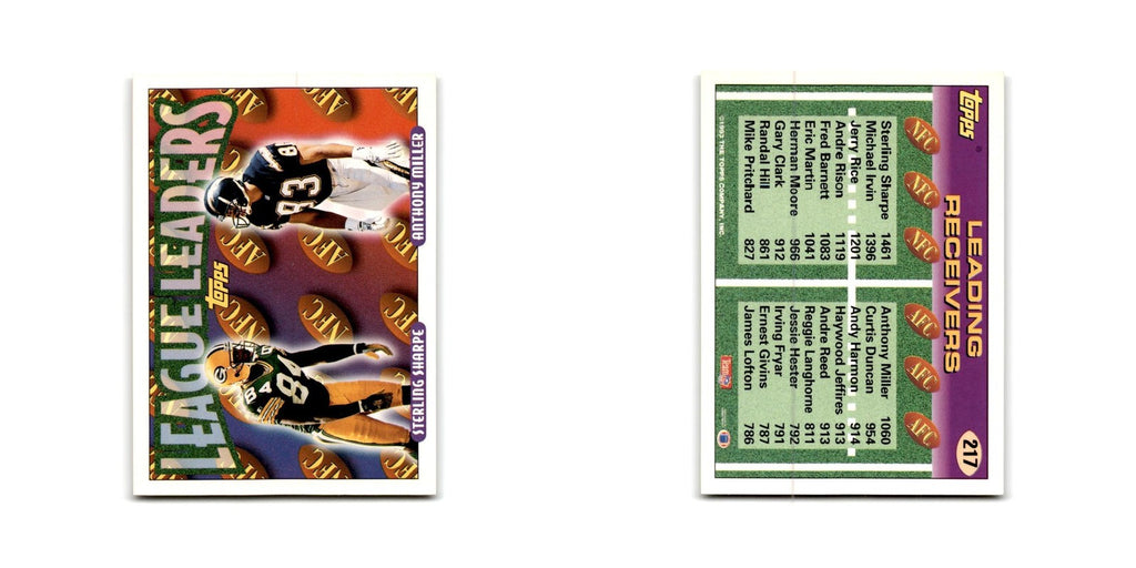 1993 Topps Sterling Sharpe/Anthony Miller Green Bay Packers/San Diego Chargers