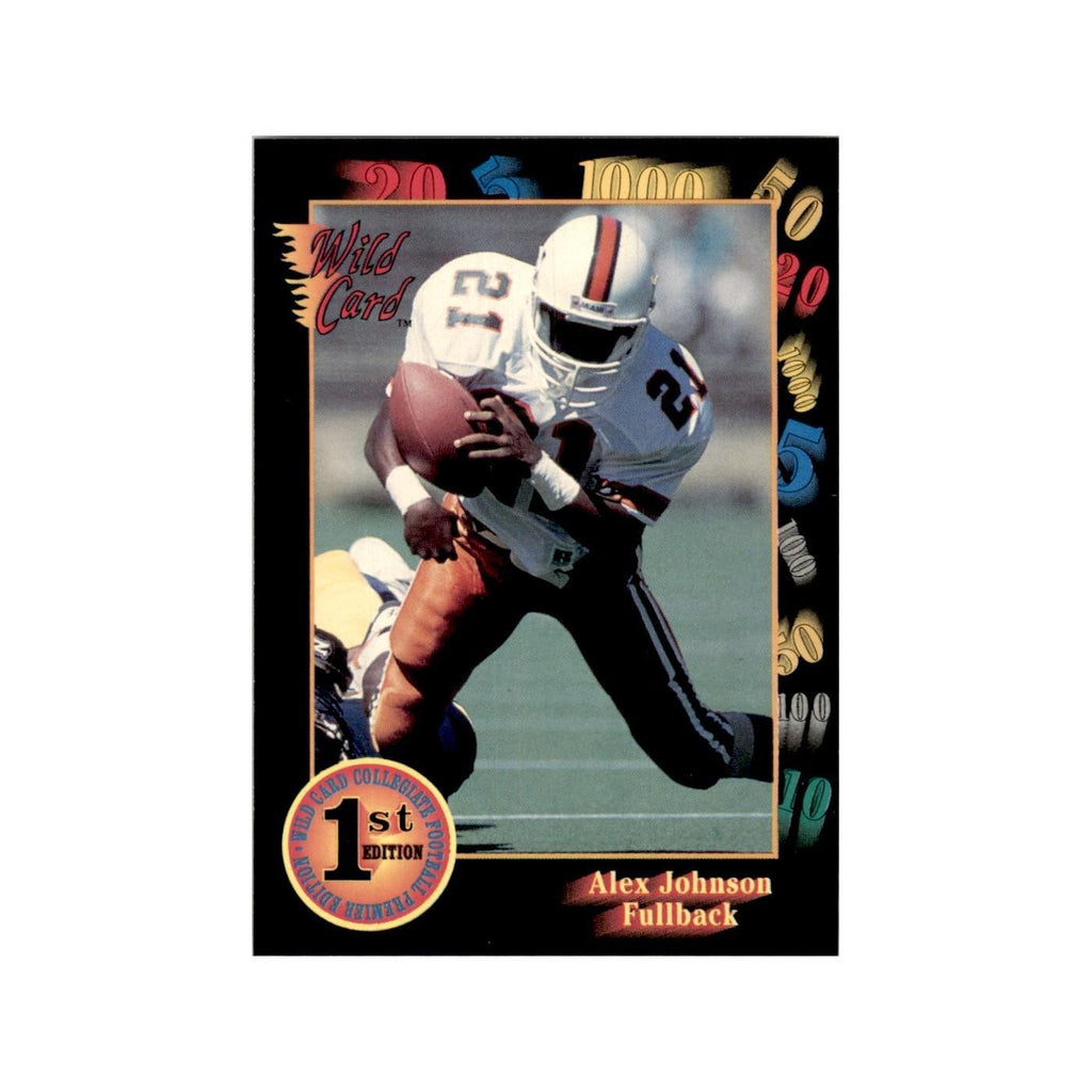1991 Wild Card Alex Johnson Football Cards #138