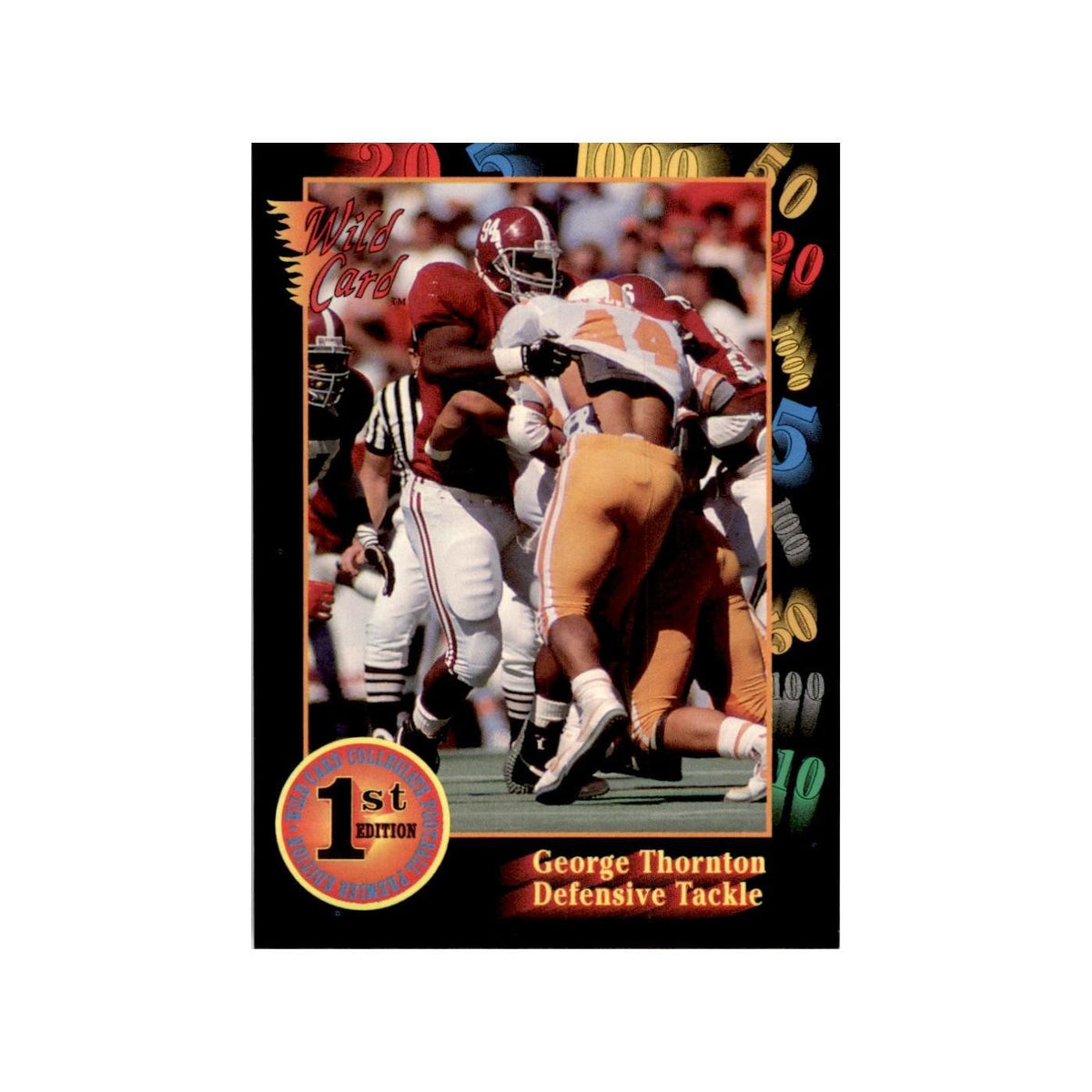 1991 Wild Card George Thornton Football Cards #136