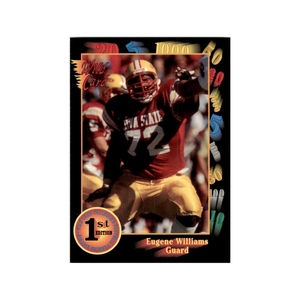 1991 Wild Card Eugene Williams Football Cards #128