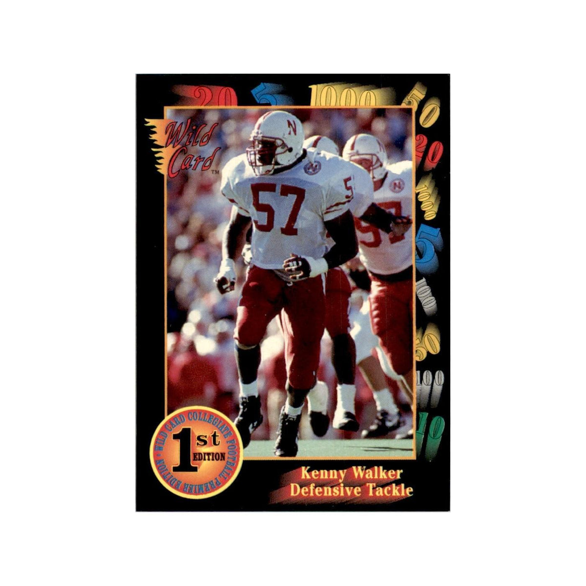 1991 Wild Card Kenny Walker Football Cards #147