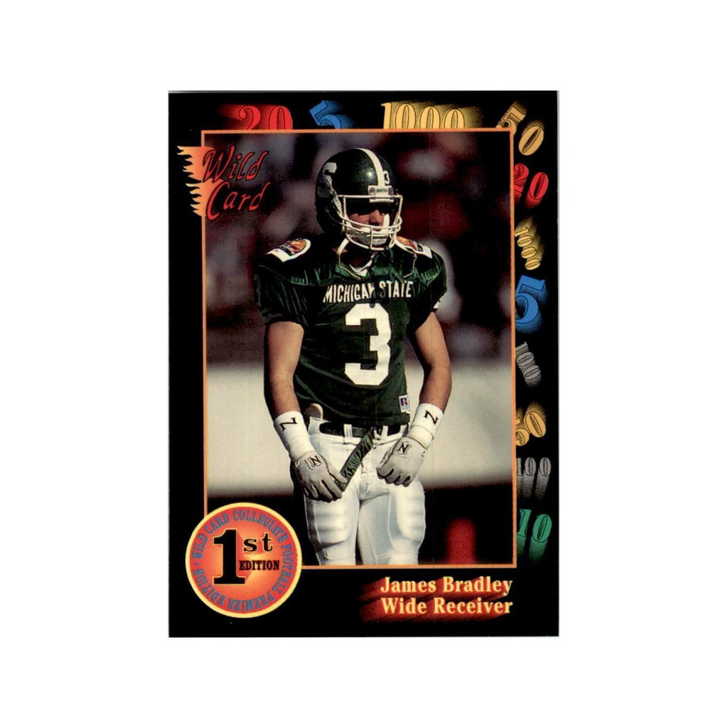 1991 Wild Card James Bradley Football Cards #130