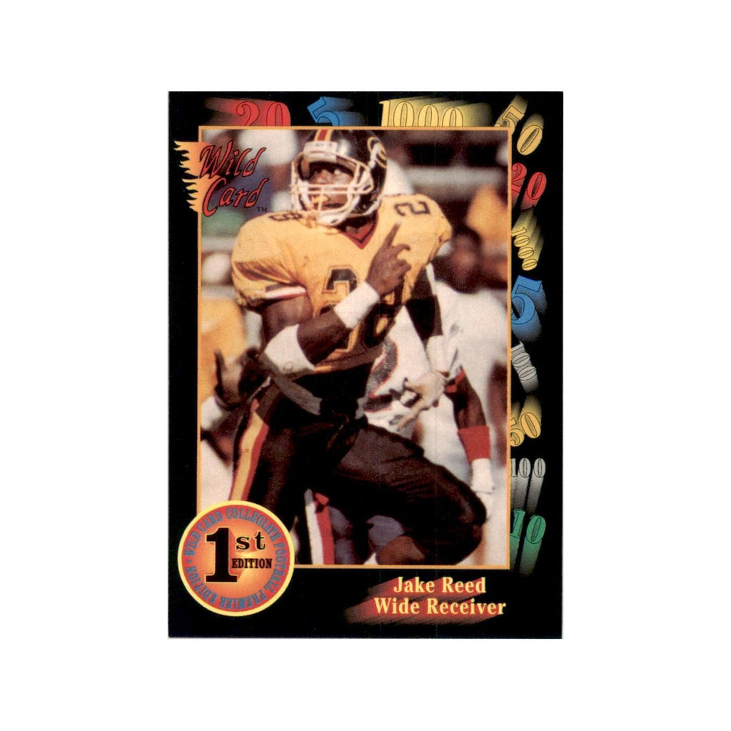 1991 Wild Card Jake Reed Football Cards #141