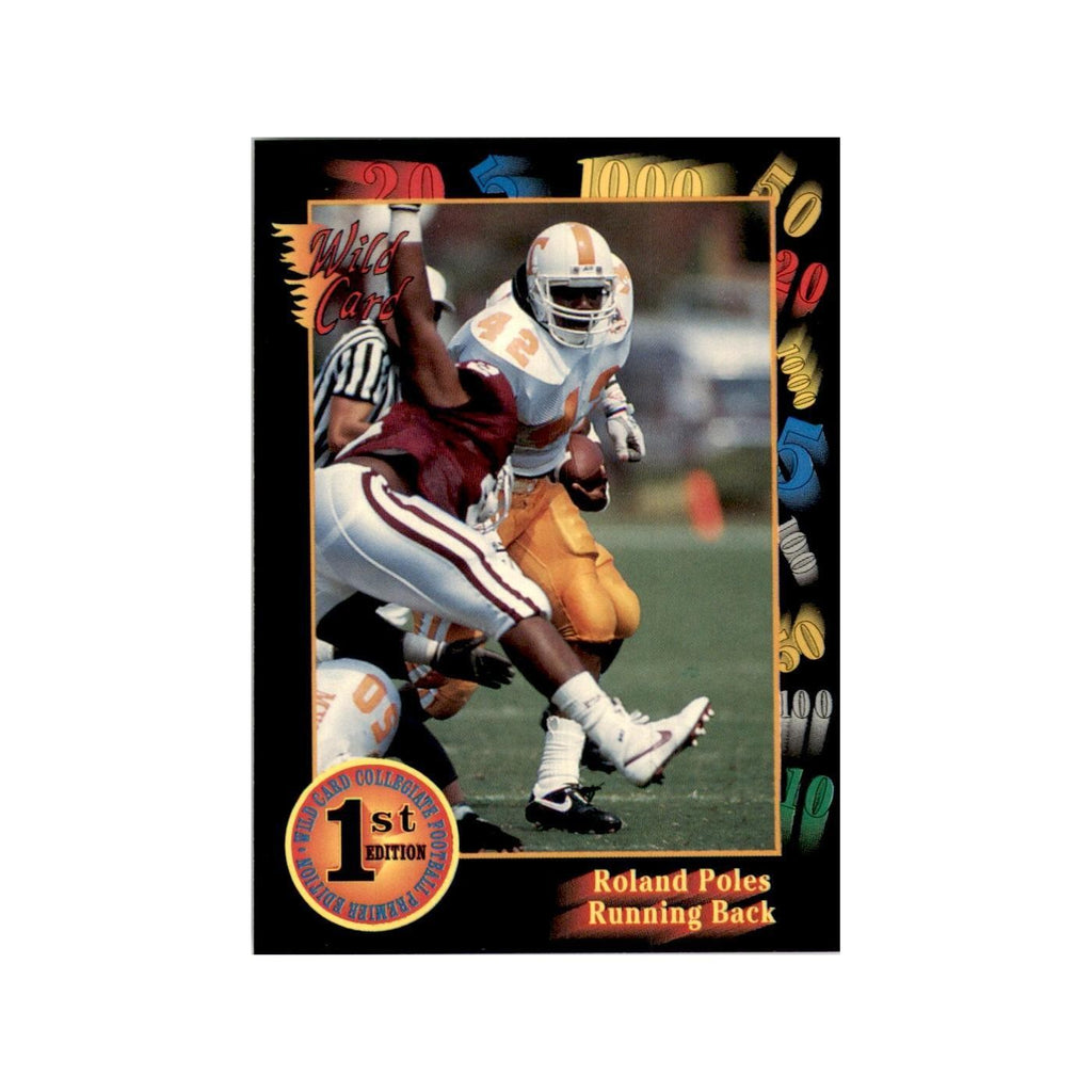 1991 Wild Card Roland Poles Football Cards #143