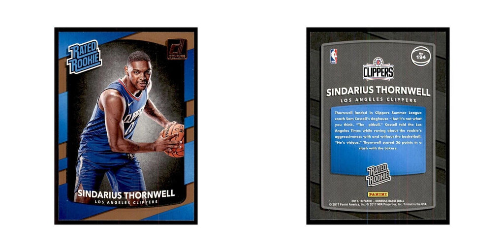 2017 Donruss Sindarius Thornwell Basketball Cards #194