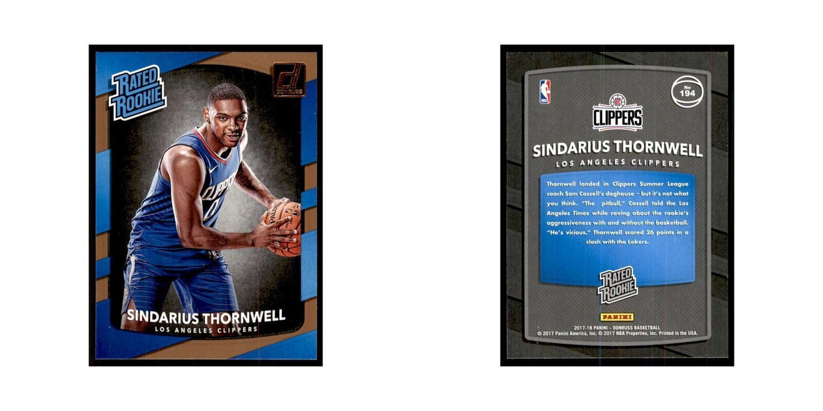 2017 Donruss Sindarius Thornwell Basketball Cards #194