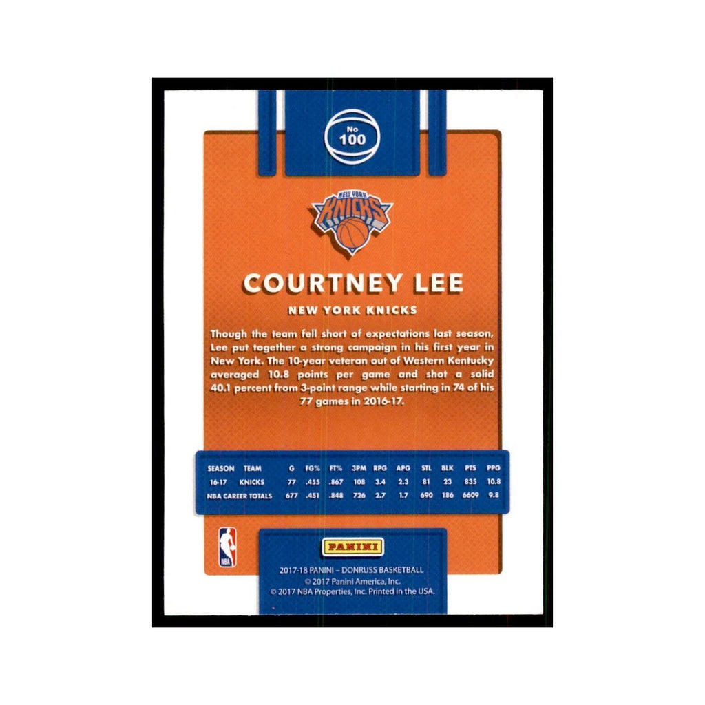 2017 Donruss Courtney Lee Basketball Cards #100