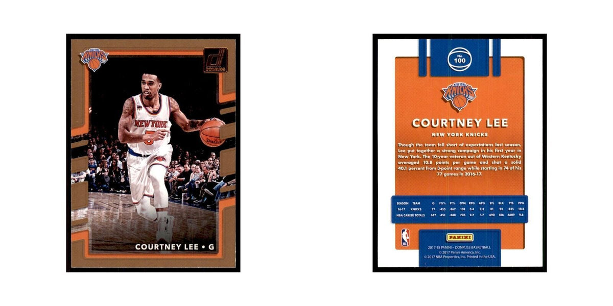 2017 Donruss Courtney Lee Basketball Cards #100