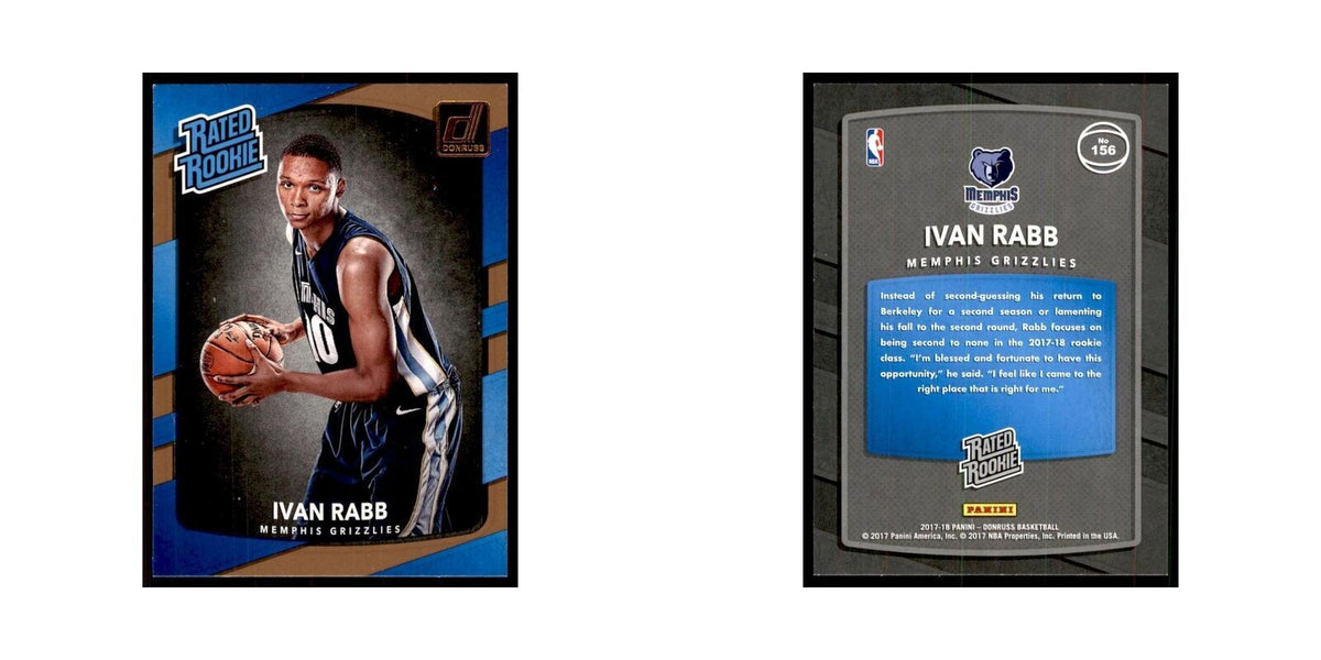 2017 Donruss Ivan Rabb Basketball Cards #156