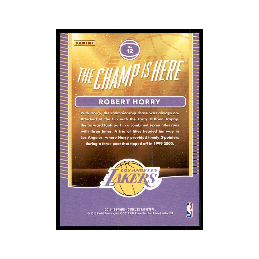 2017 Donruss Robert Horry Basketball Cards #12