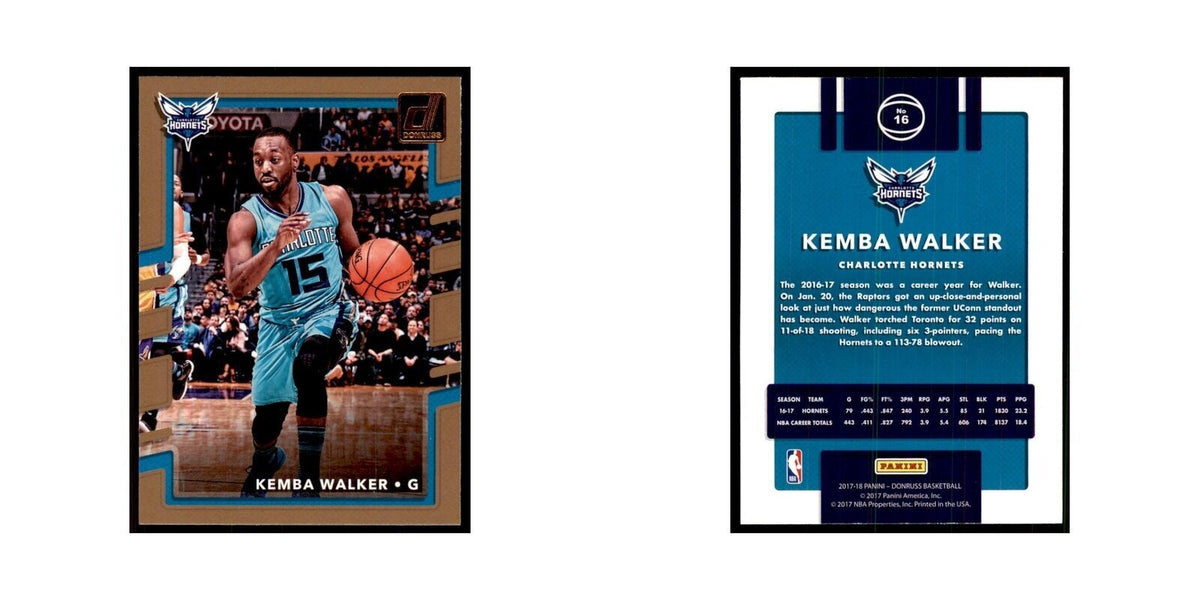 2017 Donruss Kemba Walker Basketball Cards #16