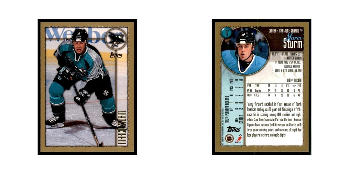 1998 Topps Marco Sturm San Jose Sharks #17