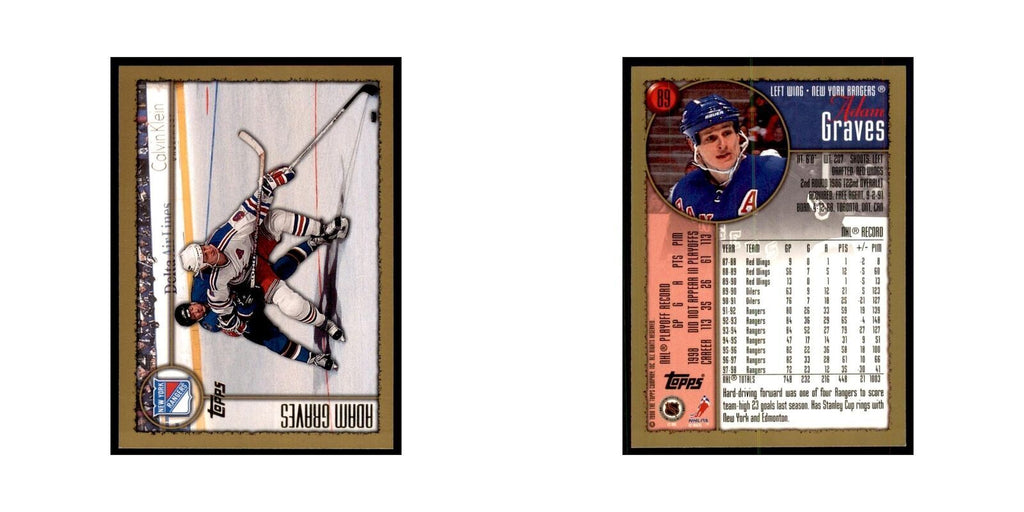 1998 Topps Adam Graves New York Rangers #89