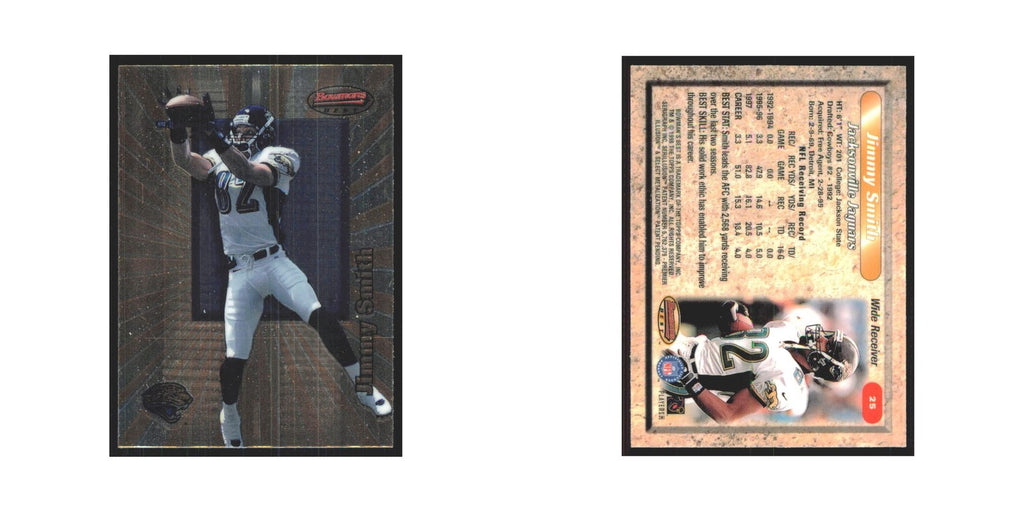 1998 Bowman's Best Jimmy Smith Jaguars #25
