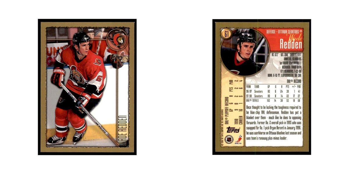 1998 Topps Wade Redden Ottawa Senators #61