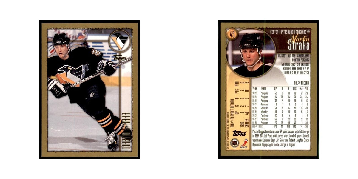 1998 Topps Martin Straka Pittsburgh Penguins #45