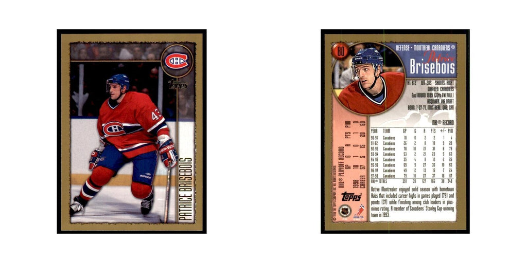 1998 Topps Patrice Brisebois Montreal Canadiens #80