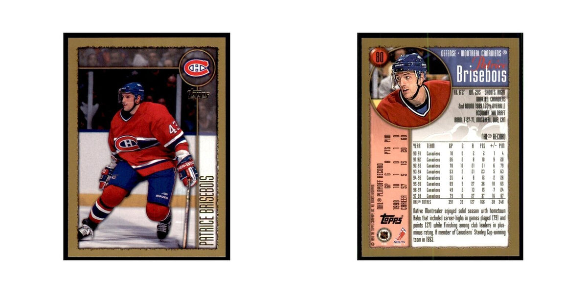 1998 Topps Patrice Brisebois Montreal Canadiens #80