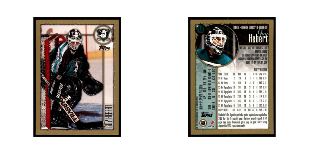 1998 Topps Guy Hebert Anaheim Mighty Ducks #48