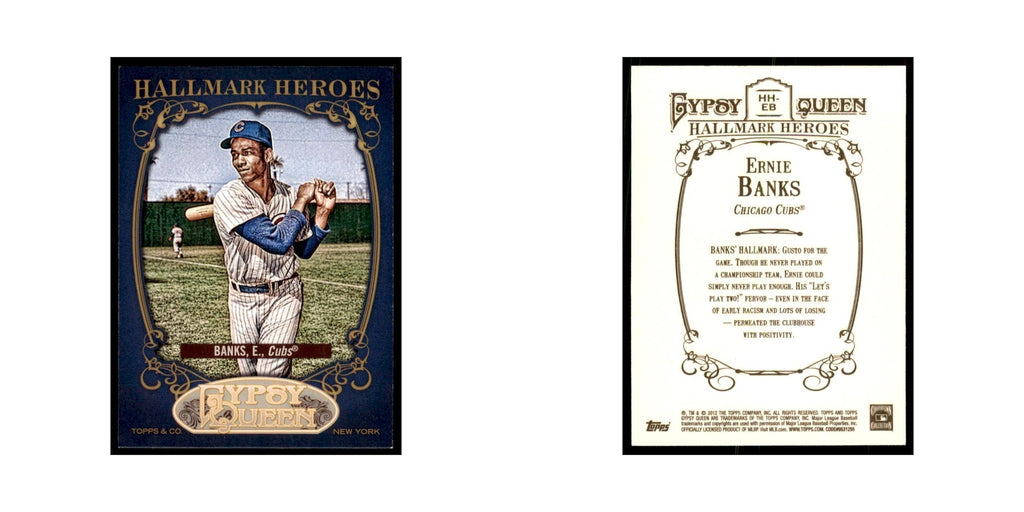 2012 Topps Gypsy Queen Ernie Banks Baseball Cards #HH-EB