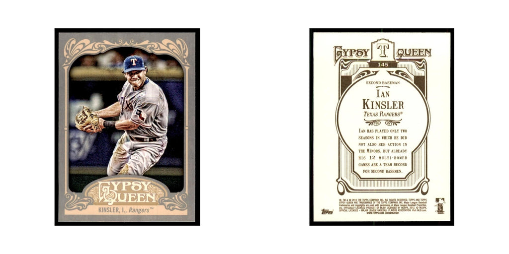 2012 Topps Gypsy Queen Iam Kinsler Baseball Cards #145