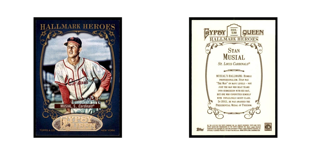 2012 Topps Gypsy Queen Stan Musial Baseball Cards #HH-SM