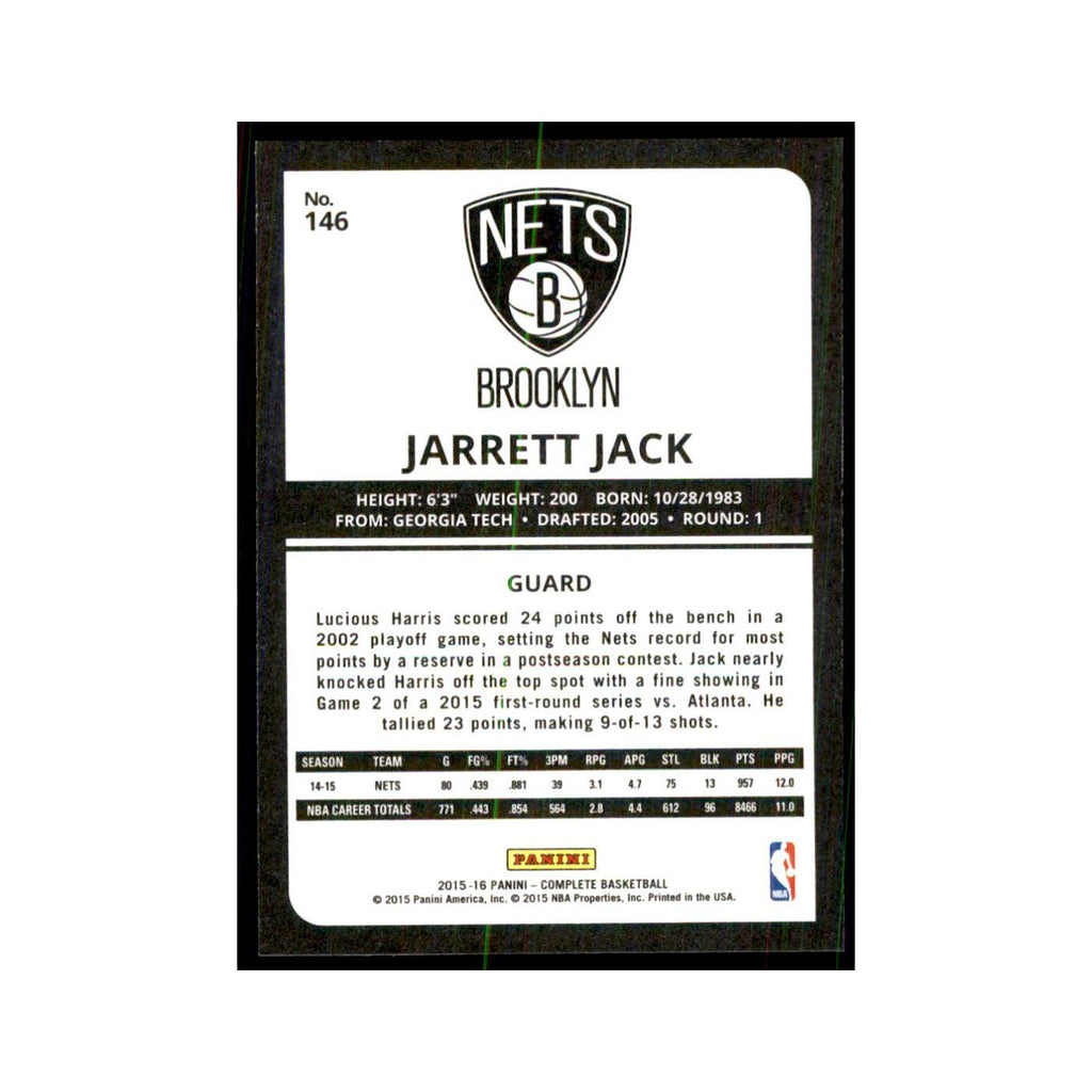 2015 Panini Complete Jarrett Jack Nets #146