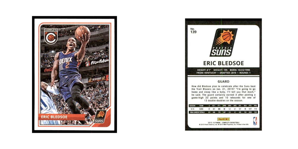 2015 Panini Complete Eric Bledsoe Suns #139