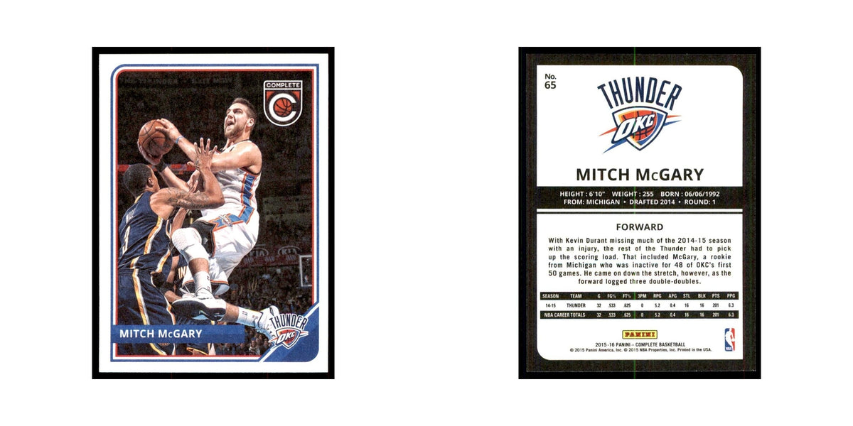 2015 Panini Complete Mitch McGary Thunder #65