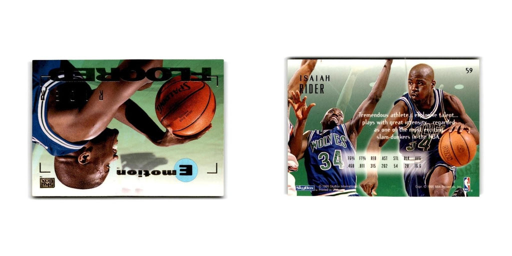 1994 SkyBox E-Motion Isaiah Rider Timberwolves #59
