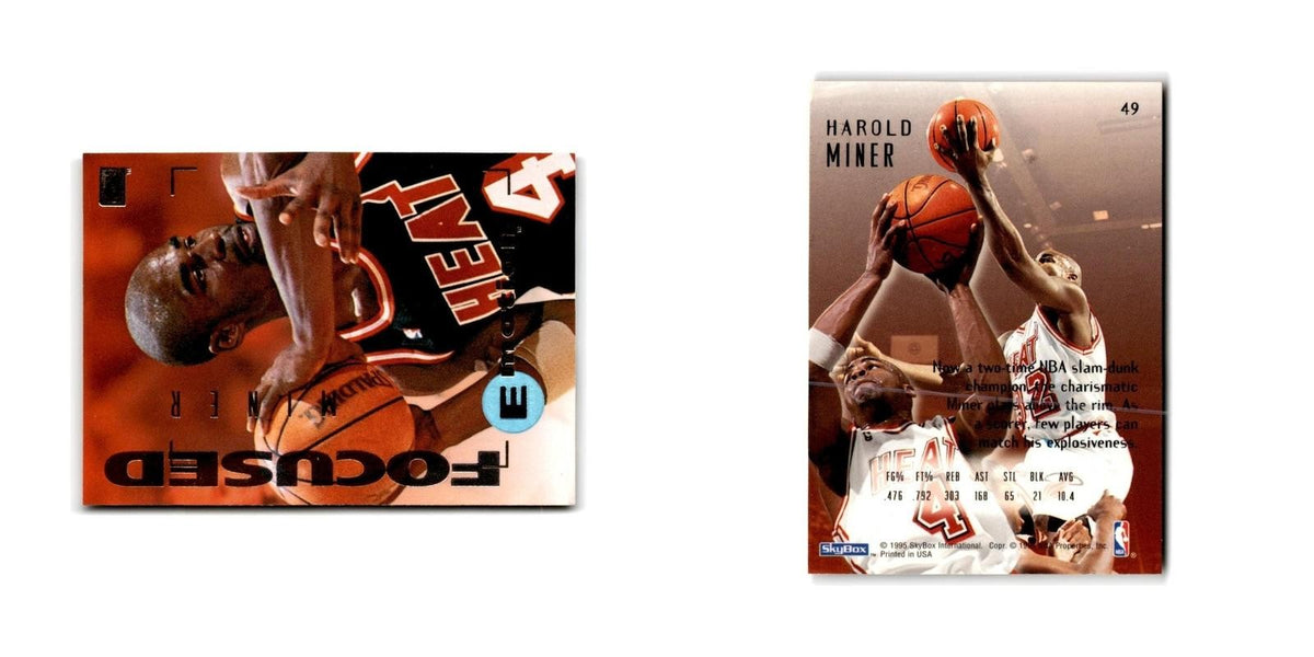 1994 SkyBox E-Motion Harold Miner Heat #49
