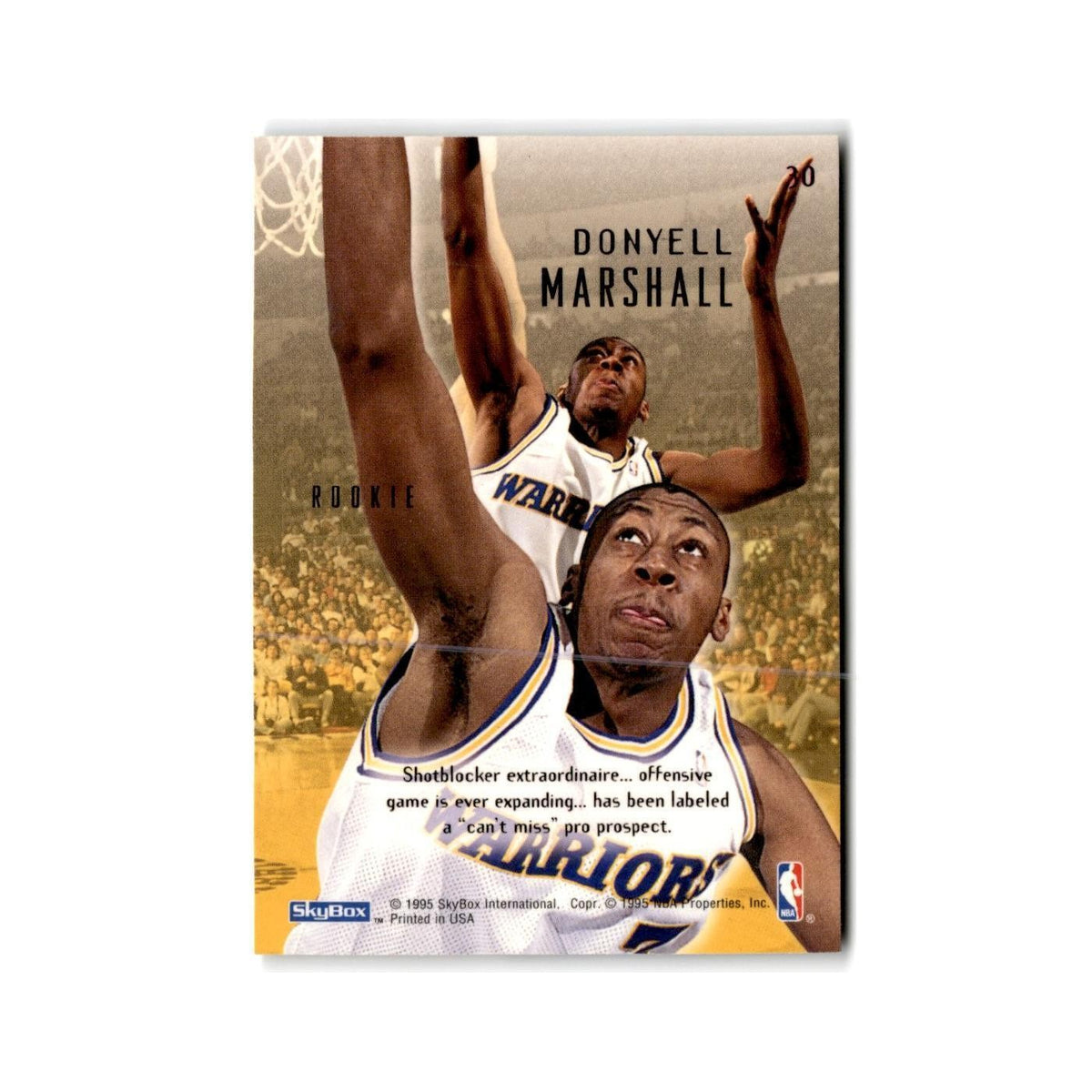 1995 SkyBox Premium Donyell Marshall Golden State Warriors #40