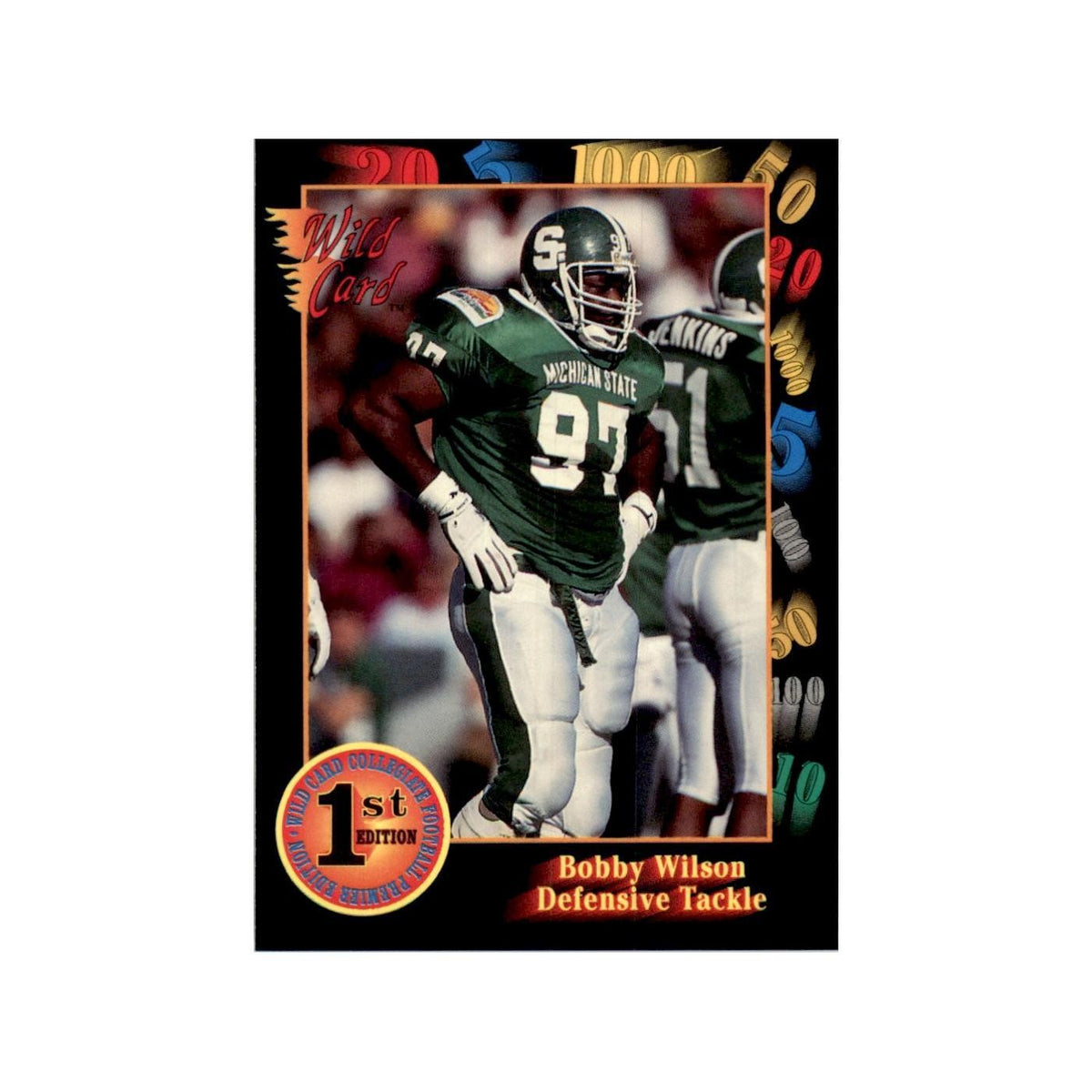 1991 Wild Card Bobby Wilson Football Cards #102