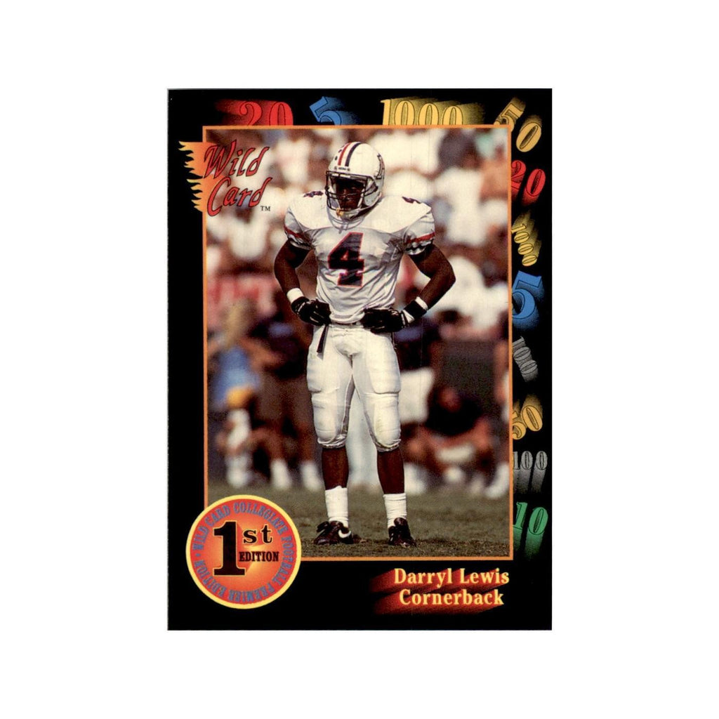 1991 Wild Card Darryll Lewis Football Cards #30