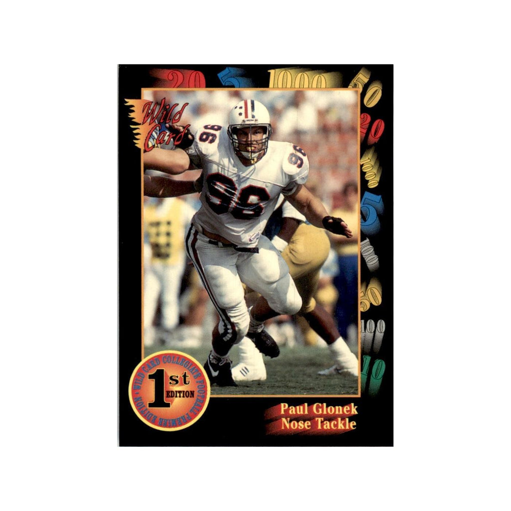 1991 Wild Card Paul Glonek Football Cards #112