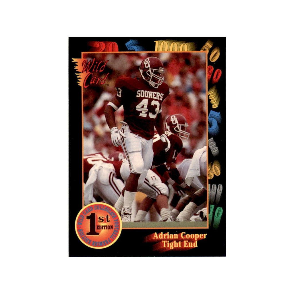 1991 Wild Card Adrian Cooper Football Cards #53