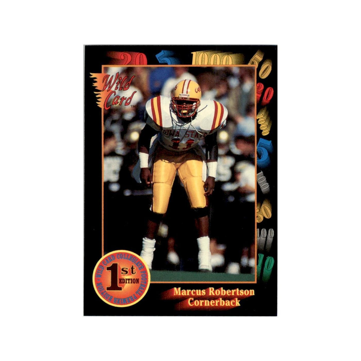 1991 Wild Card Marcus Robertson Football Cards #78