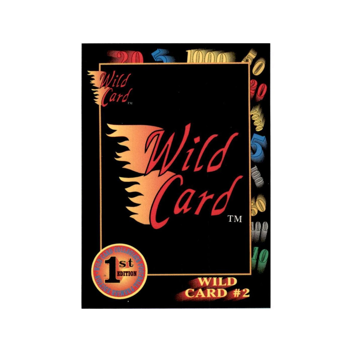 1991 Wild Card Wild Card #2 Football Cards #15