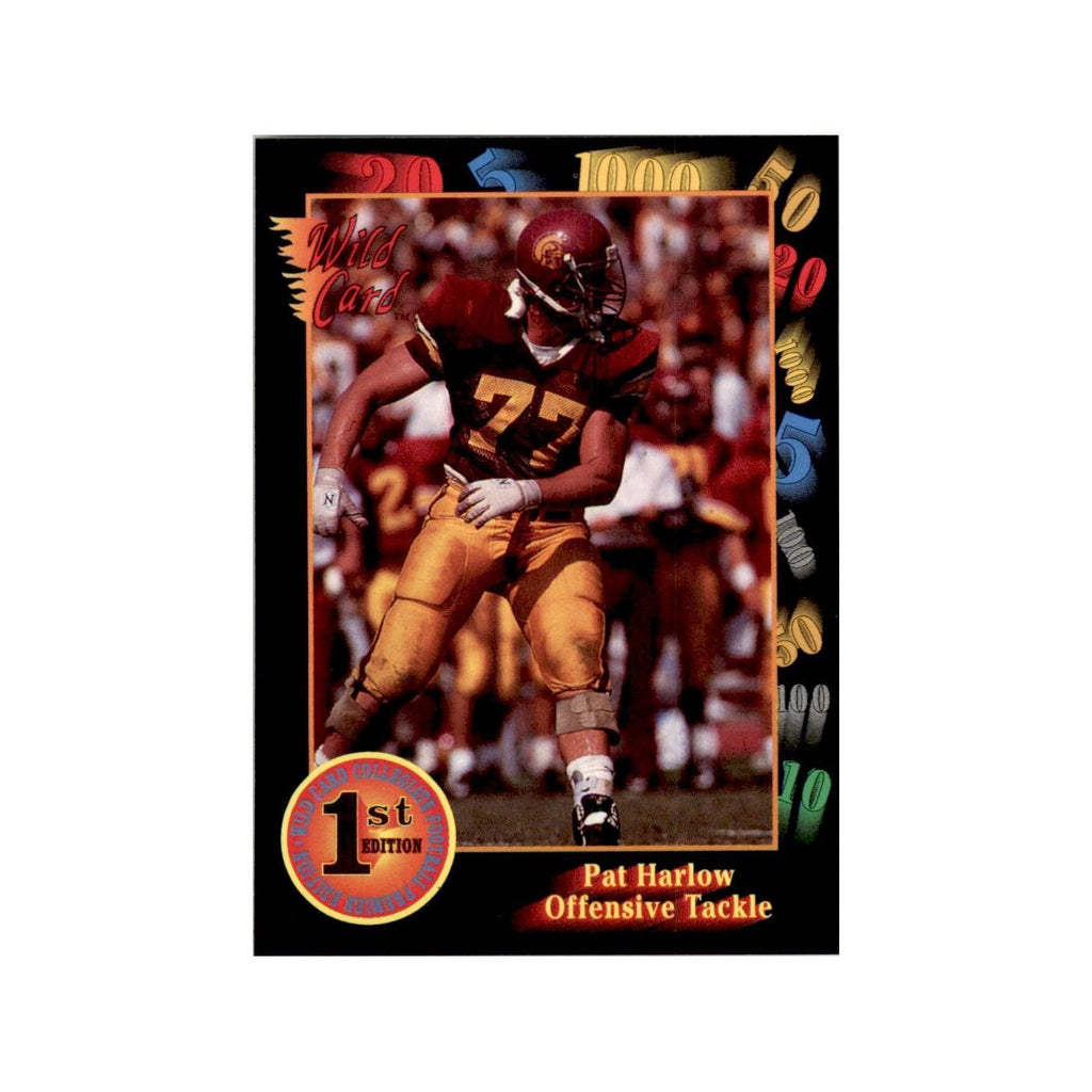 1991 Wild Card Pat Harlow Football Cards #38