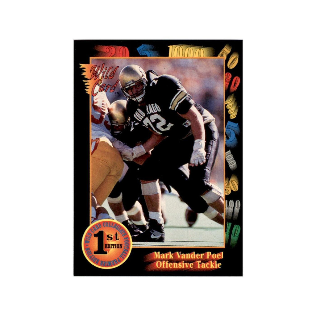 1991 Wild Card Mark Vander Poel Football Cards #57