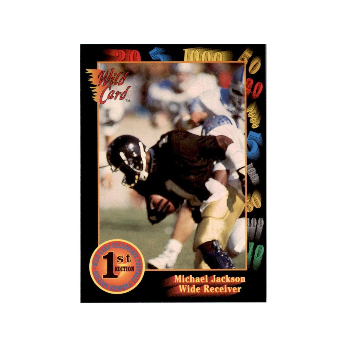 1991 Wild Card Michael Jackson Football Cards #10