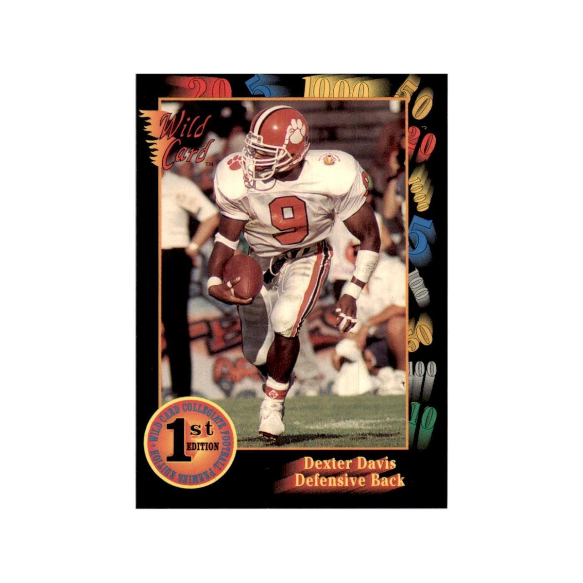 1991 Wild Card Dexter Davis Football Cards #43