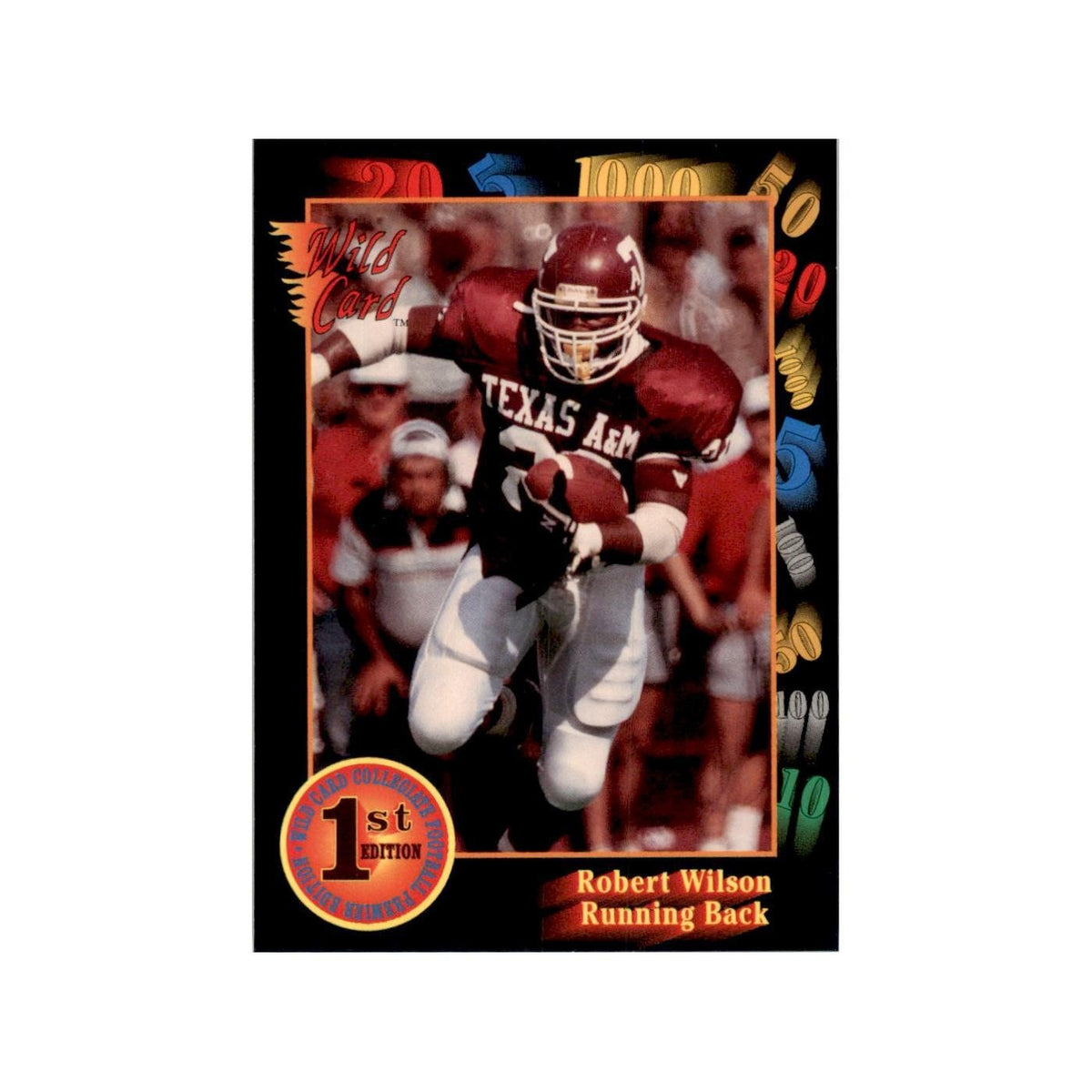 1991 Wild Card Robert Wilson Football Cards #85